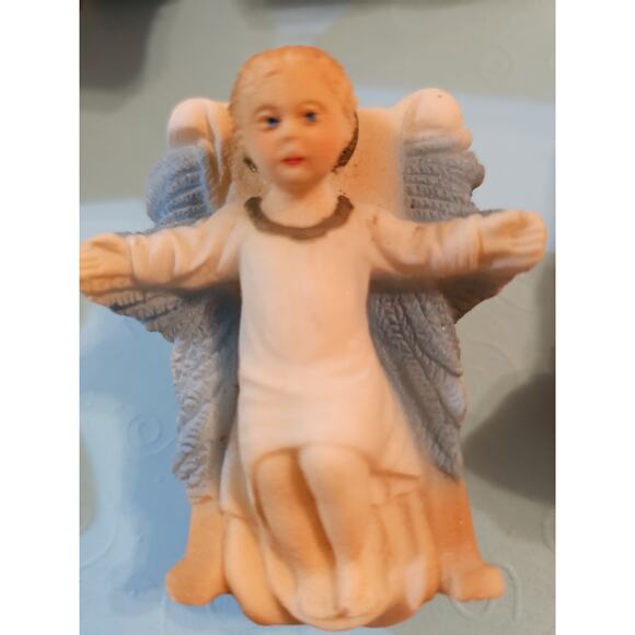 Mid-century Chalkware Holy Family Nativity Hand-painted 1950s Japan - Picture 11 of 12